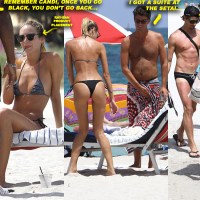 More Bikini Pics! Random Dudes Try To Woo Candice Swanepoel in Miami