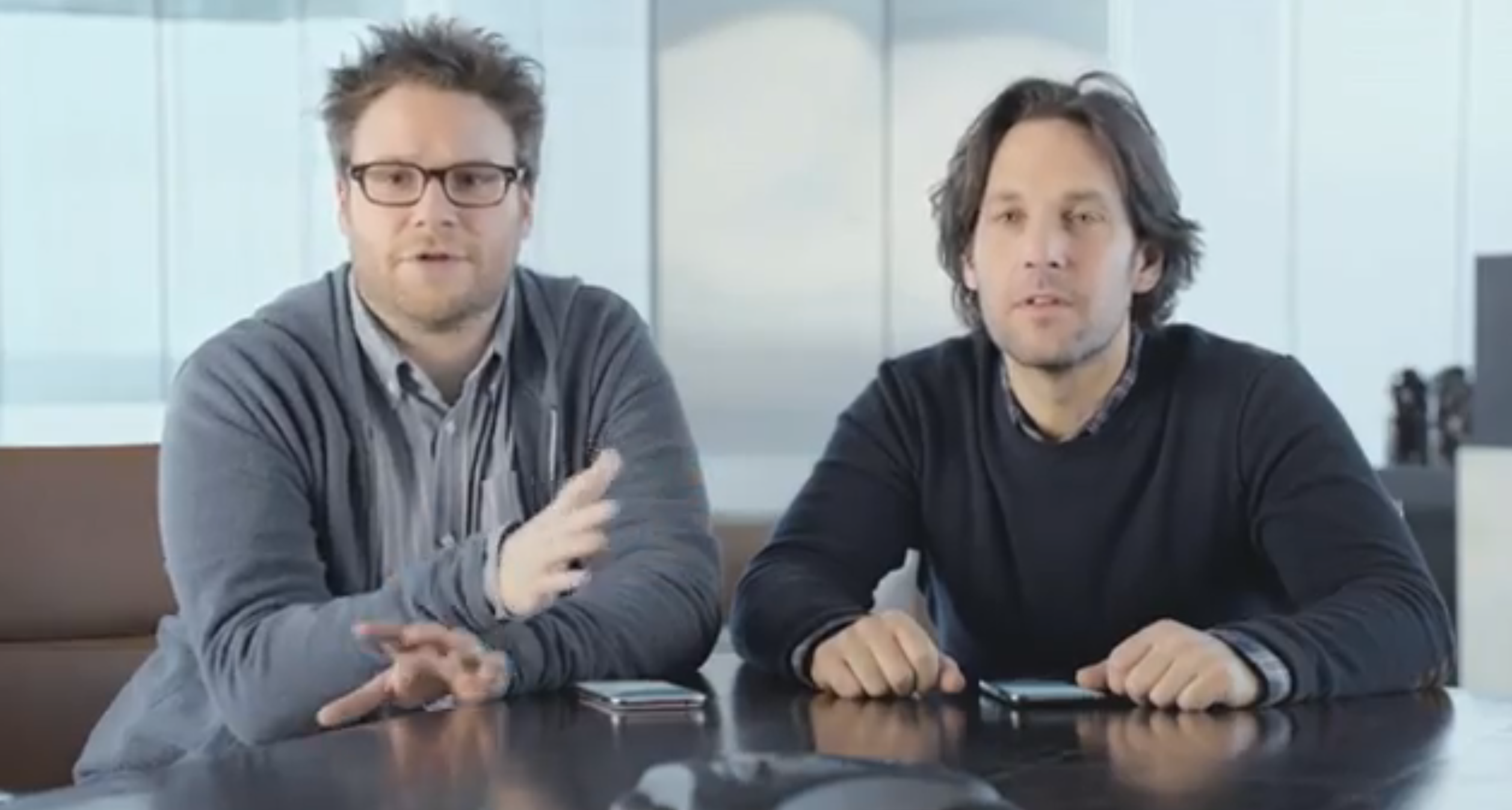 Paul Rudd and Seth Rogan: Samsung Superbowl Commercial