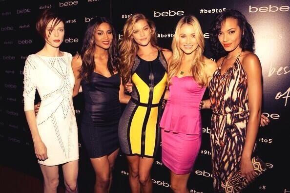 Coco Rocha, Ciara, Nina Agdal, Katrina Bowden and Selita Ebanks - Bebe Fall 2013 Launch Party 1