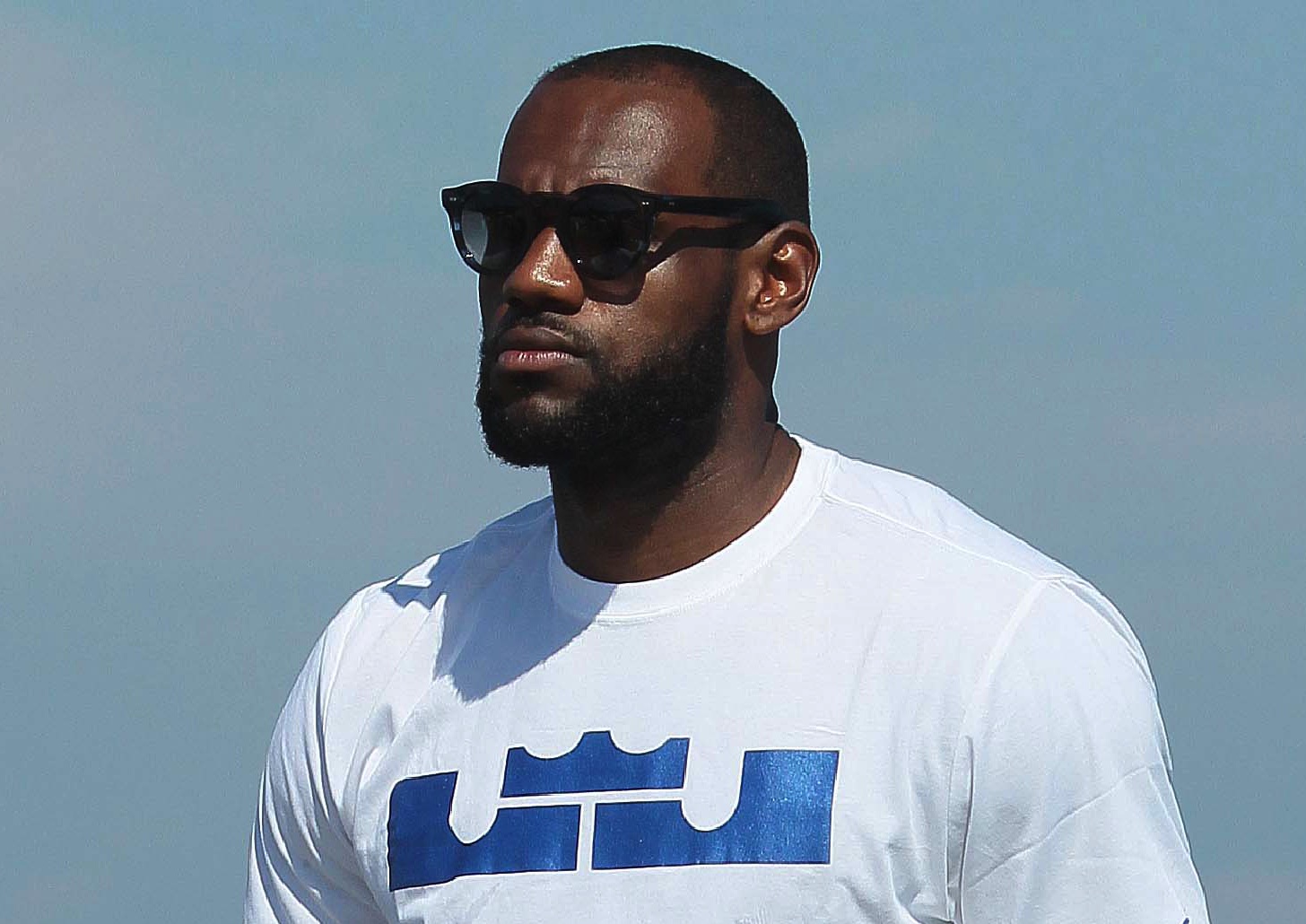 LeBron James and Girlfriend Arrive at Club 55