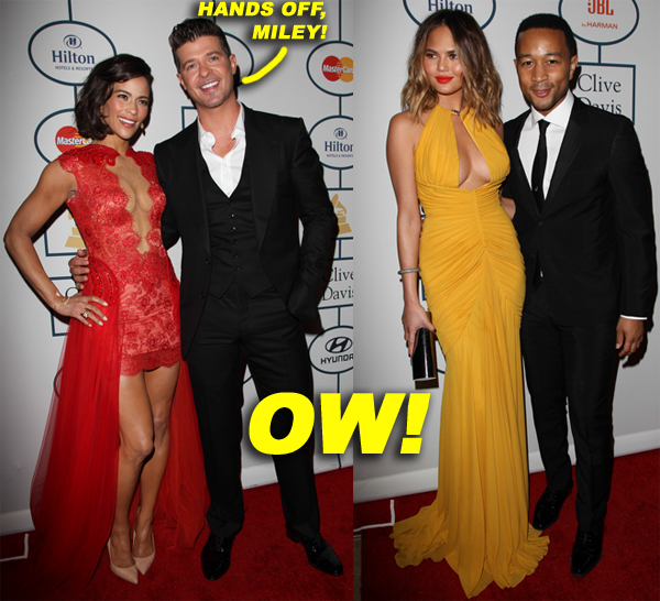 Paula Patton and Robin Thicke vs Chrissy Teigen and John Legend
