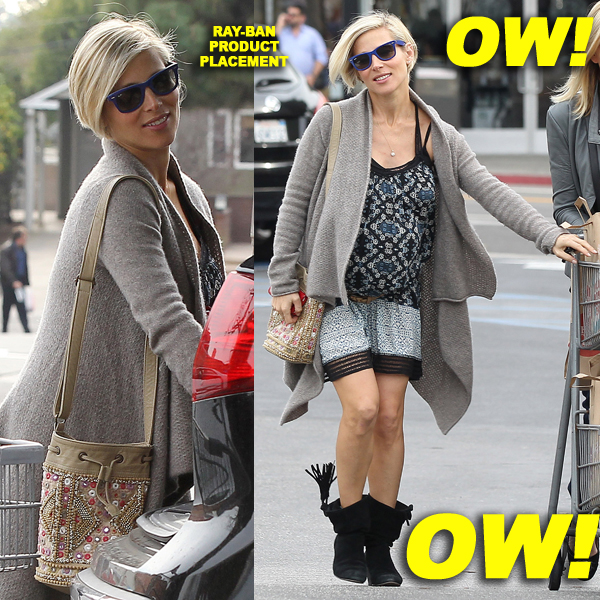 Pregnant Elsa Pataky Shops At Whole Foods