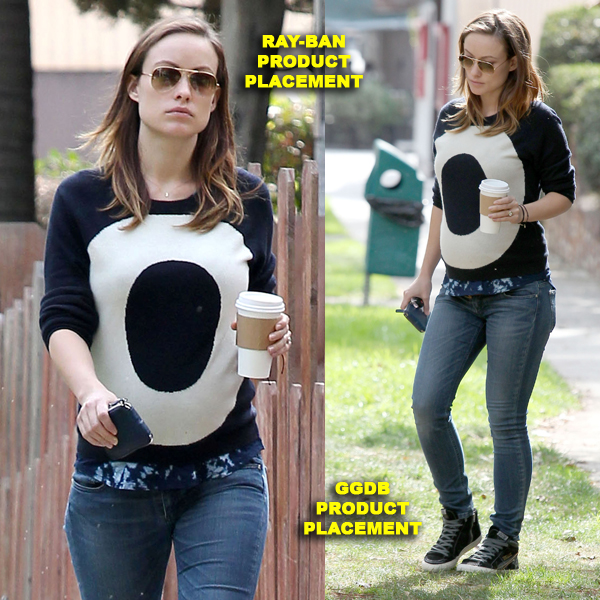Pregnant Olivia Wilde Out Shopping In West Hollywood