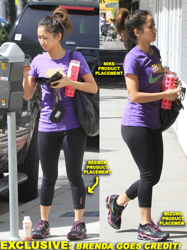 Brenda Song Gets Her Workout In