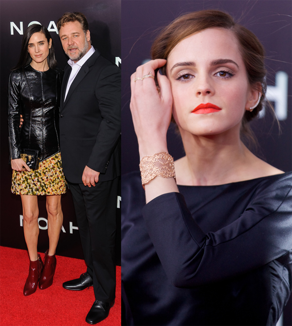 Jennifer Connelly and Russell Crowe; Emma Watson