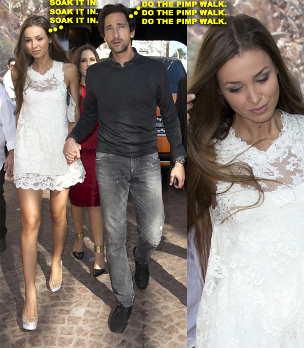 Exclusive... Adrien Brody & Lara Lieto Holding Hands In Cannes