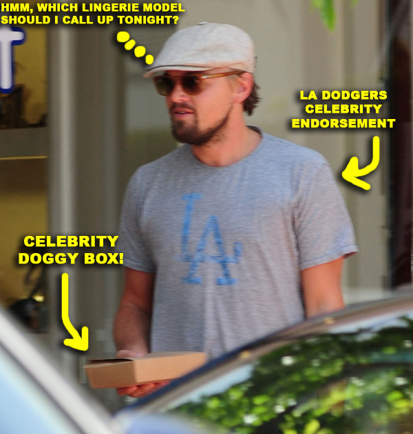 Leonardo DiCaprio Wears an LA Dodgers Shirt
