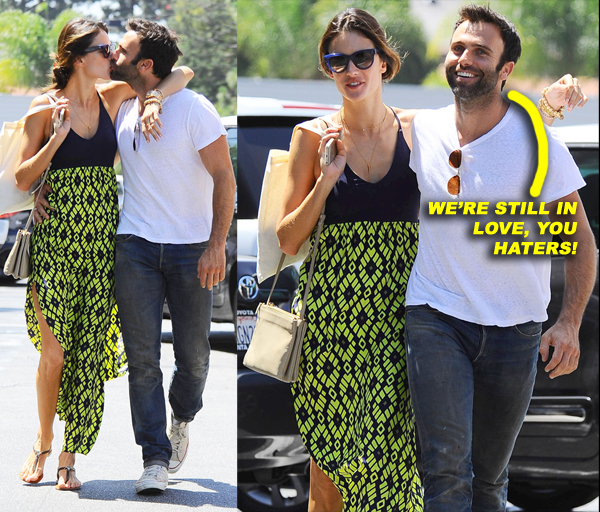 Alessandra Ambrosio & Jamie Mazur Pack On The PDA After Breakfast