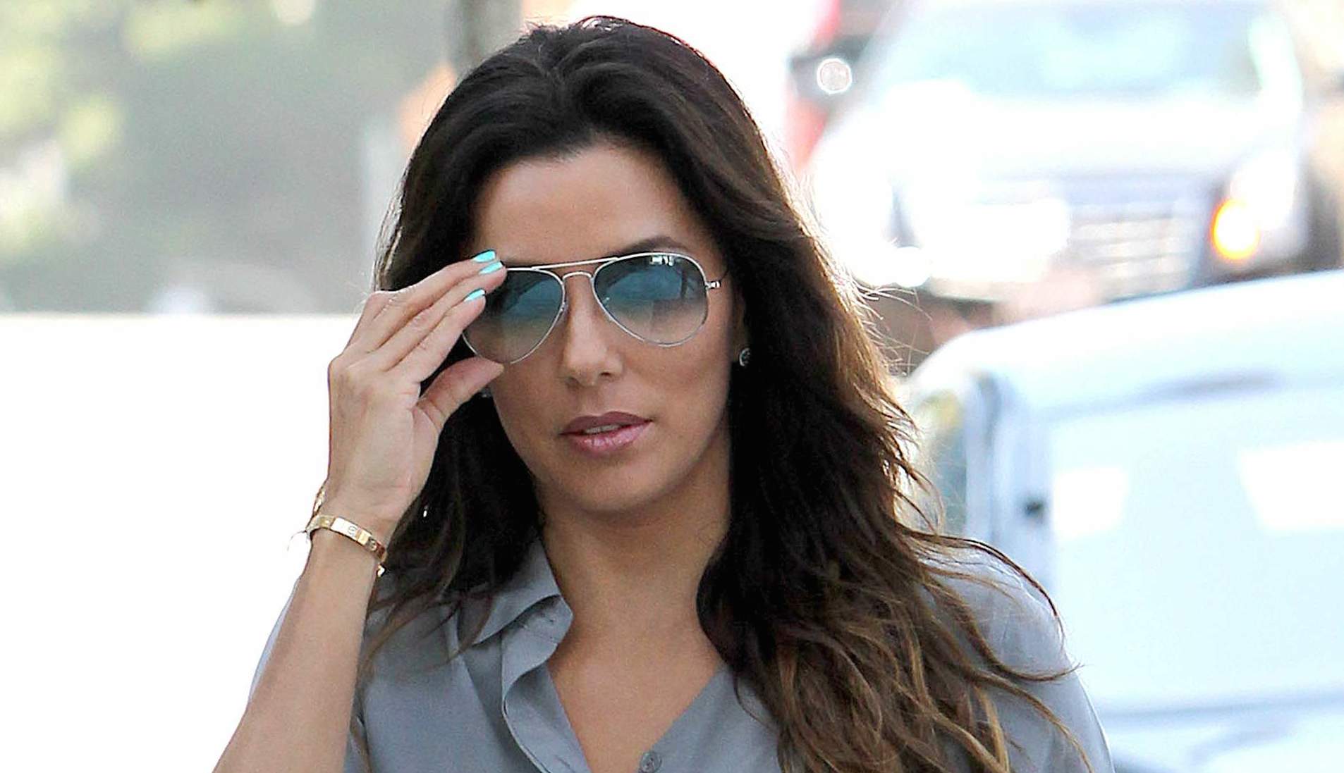 Eva Longoria stops by the CAA office ADDS----1FSAFSA