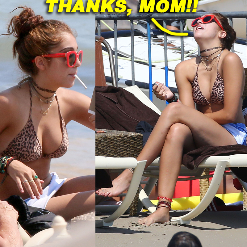 Lourdes Leon Shows Off Her Bikini Body On The Beach