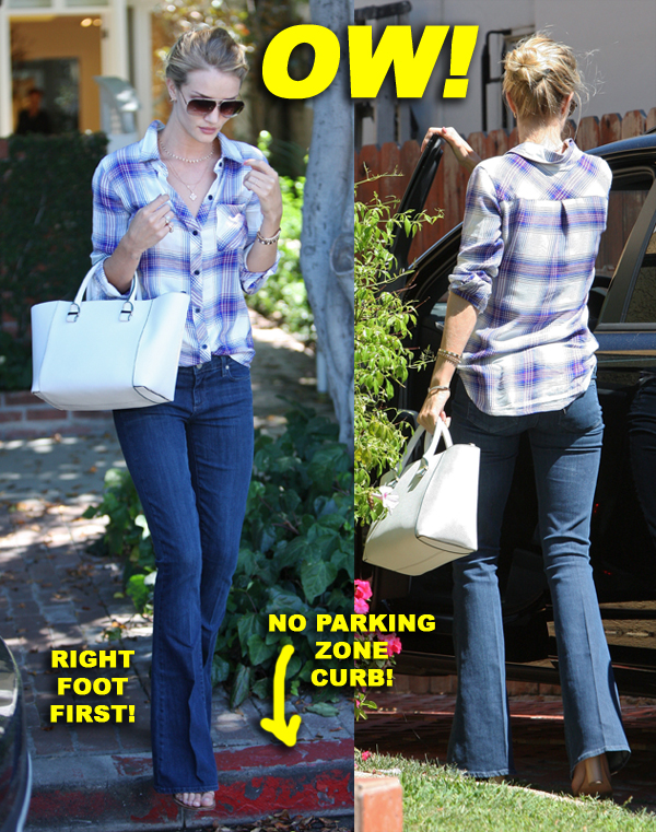 Rosie Huntington-Whiteley goes for shopping