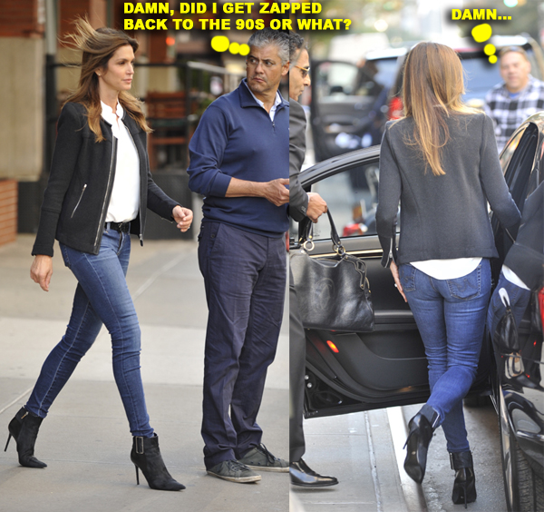 Cindy Crawford out in New York