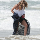 141583, EXCLUSIVE: A stunning AnnaLynne McCord takes advantage of the hot California weather and goes for a walk along the water at the beach in LA. She has also joined the cast of the new season or Secrets and Lies. Los Angeles, California - Wednesday August 26, 2015. Photograph: KVS/Gaz Shirley, © PacificCoastNews. Los Angeles Office: +1 310.822.0419 sales@pacificcoastnews.com FEE MUST BE AGREED PRIOR TO USAGE