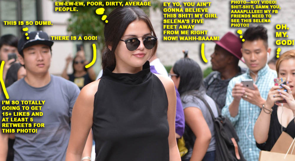 Selena Gomez leaving her hotel in New York